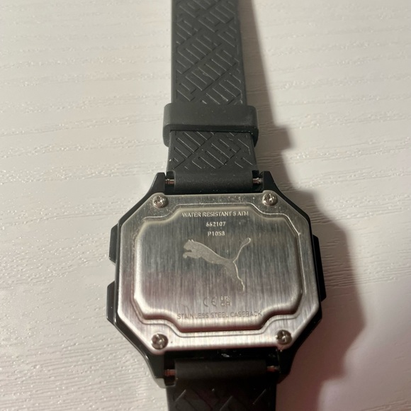 PUMA Black-on-Black Leopard / Casio-Inspired Digital P1058 - Picture 4 of 4